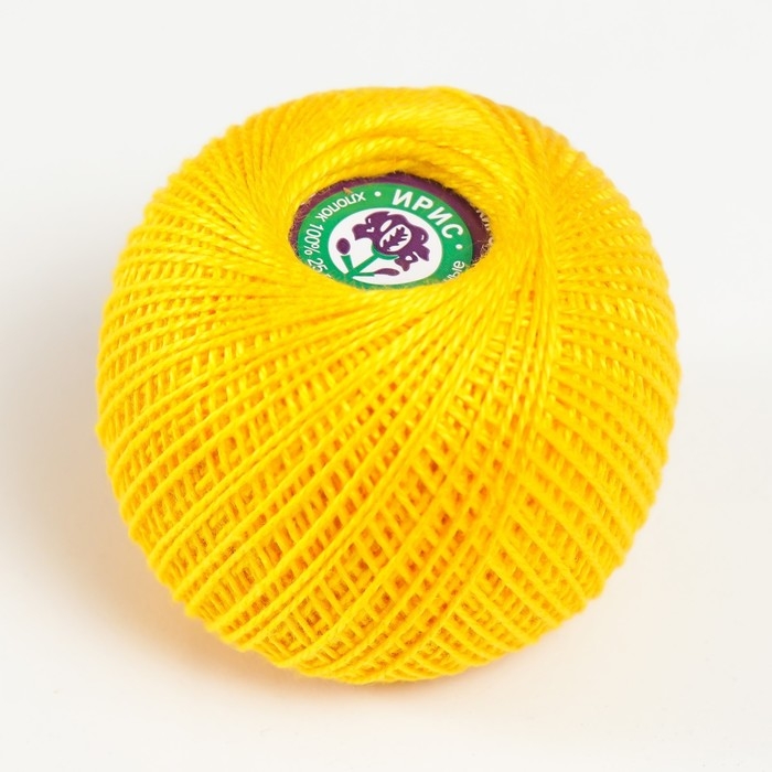 Нитки вязальные "Ирис" 150м/25гр 100% мерсеризованный хлопок цвет 0305