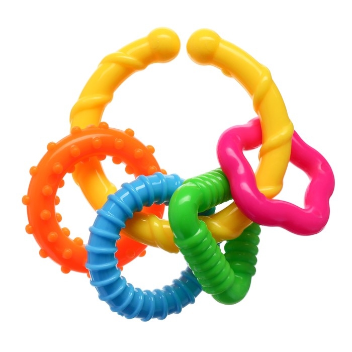 Набор погремушек «Маленькие радости», 2 шт, цвет МИКС, Крошка Набор погремушек «Маленькие радости», 2 шт, цвет МИКС, Крошка