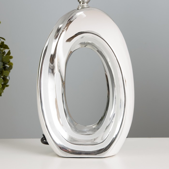 Настольная лампа Настольная лампа "Кэтрин" Е14 40Вт бело-серебристый 25х25х40 см RISALUX