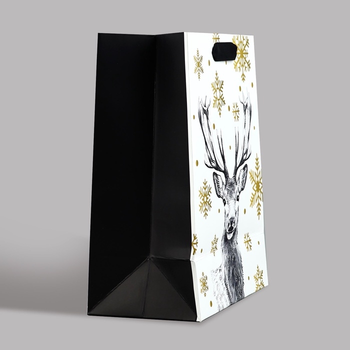 Пакет подарочный новогодний ламинированный «Новогодний лес», MS 23 x 18 х 10 см Пакет подарочный новогодний ламинированный «Новогодний лес», MS 23 x 18 х 10 см