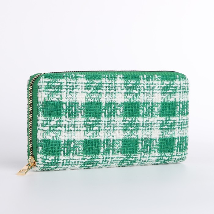 Кошелёк женский на молнии, цвет зелёный Кошелёк женский на молнии, цвет зелёный