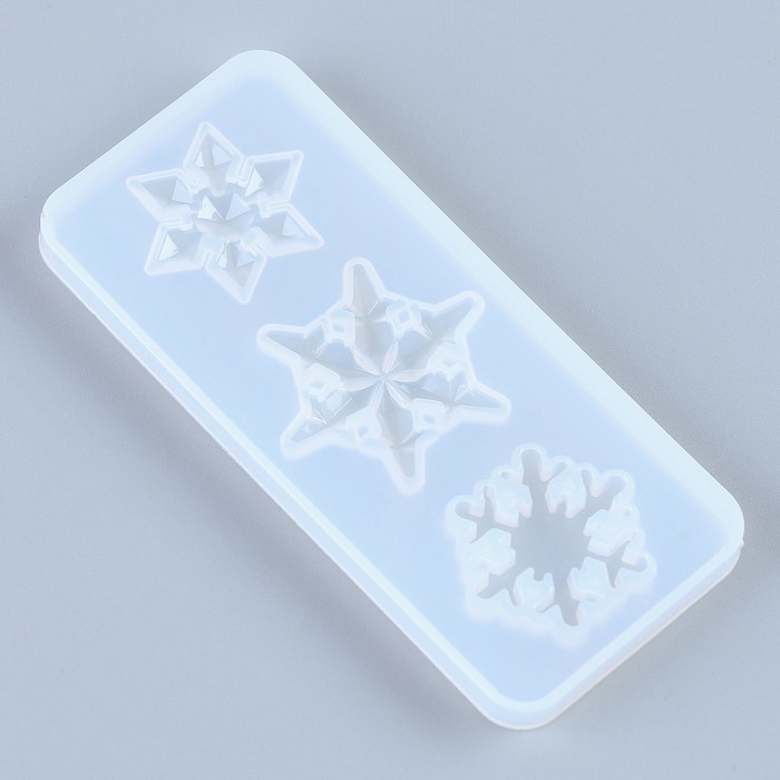 Форма силиконовая универсальная «Снежинка» 3 в 1, размер: от 2,4 до 3 см Форма силиконовая универсальная «Снежинка» 3 в 1, размер: от 2,4 до 3 см