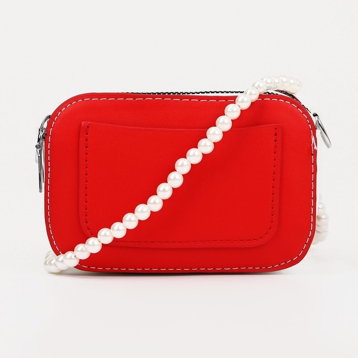 Сумка детская для девочки на молниях, цвет красный