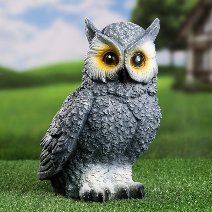 Садовая фигура Садовая фигура "Сова" серая, 18х20х27см