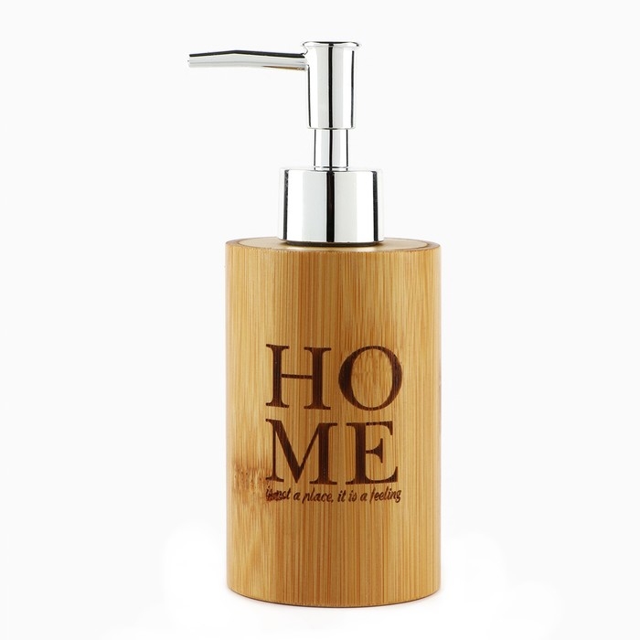 Дозатор для жидкого мыла «Home» деревянный, 160 мл. Дозатор для жидкого мыла «Home» деревянный, 160 мл.