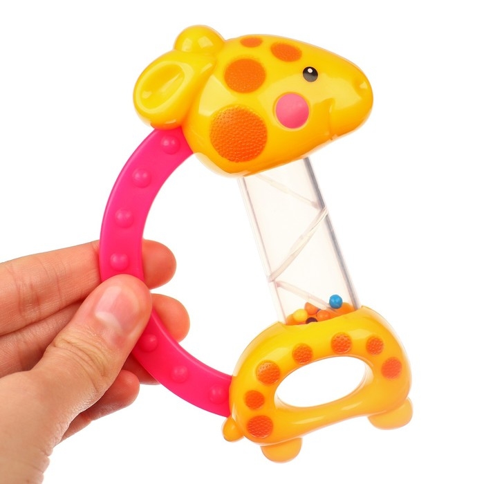 Погремушка «Жирафик», цвет МИКС, Крошка Я Погремушка «Жирафик», цвет МИКС, Крошка Я