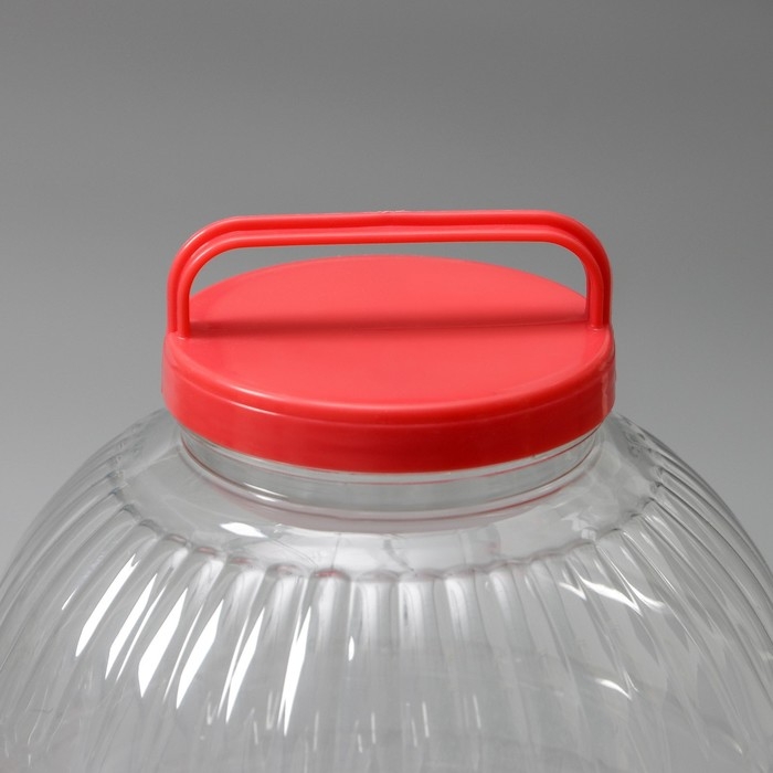 Бидон для хранения продуктов, пластик, 10 л, цвет МИКС