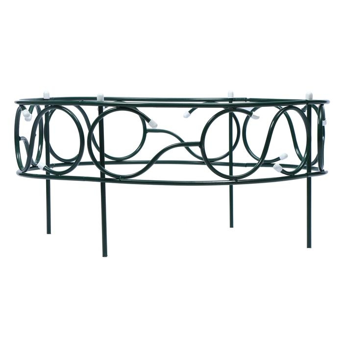 Грядка оцинкованная, 70 × 70 × 30 см, зелёная, «Декоративная» Грядка оцинкованная, 70 × 70 × 30 см, зелёная, «Декоративная»