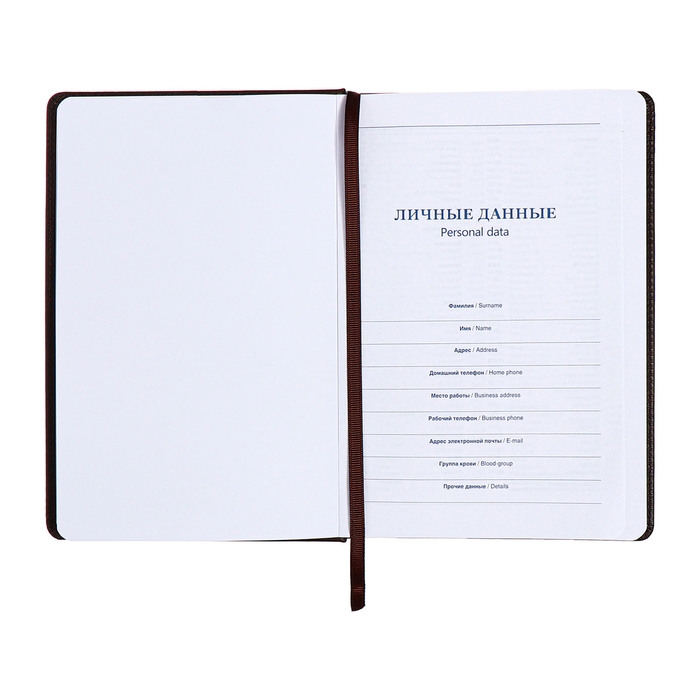 Ежедневник недатированный, А5, 140л, клетка, обл.кожзам, Стиль, темно-серый