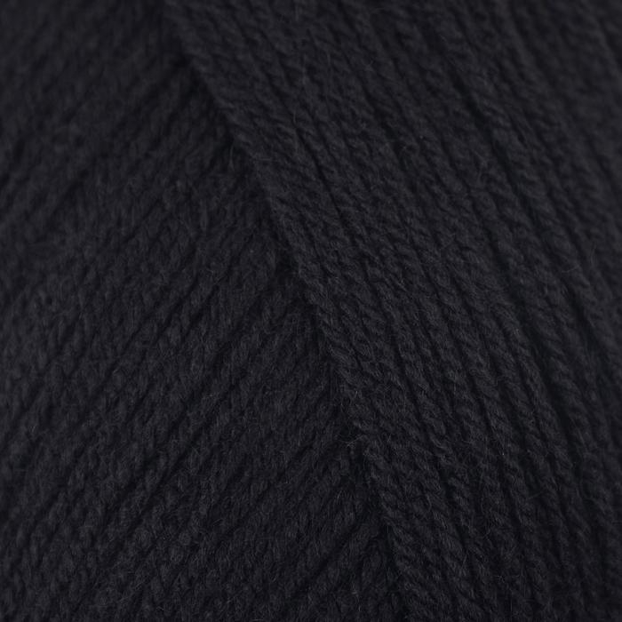 Пряжа Пряжа "Детская новинка" 100% акрил 200м/50гр (02-Черный)