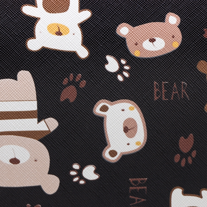 Сумка - переноска для животных  Сумка - переноска для животных "Медвежонки", чёрная, размер S, 37,5 х 17 х 22 см