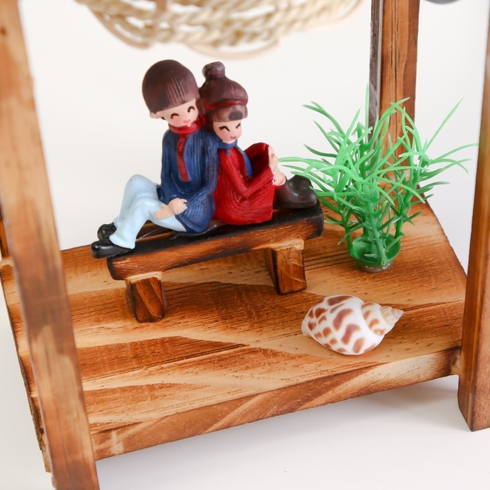 Настольная лампа Настольная лампа "Влюбленная пара" Е12 10х14х28 см