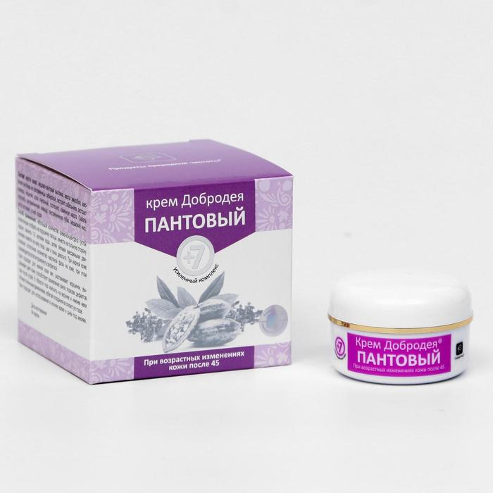 Натуральный крем «Добродея», пантовый, при возрастных изменениях кожи после 45, 25 мл Натуральный крем «Добродея», пантовый, при возрастных изменениях кожи после 45, 25 мл