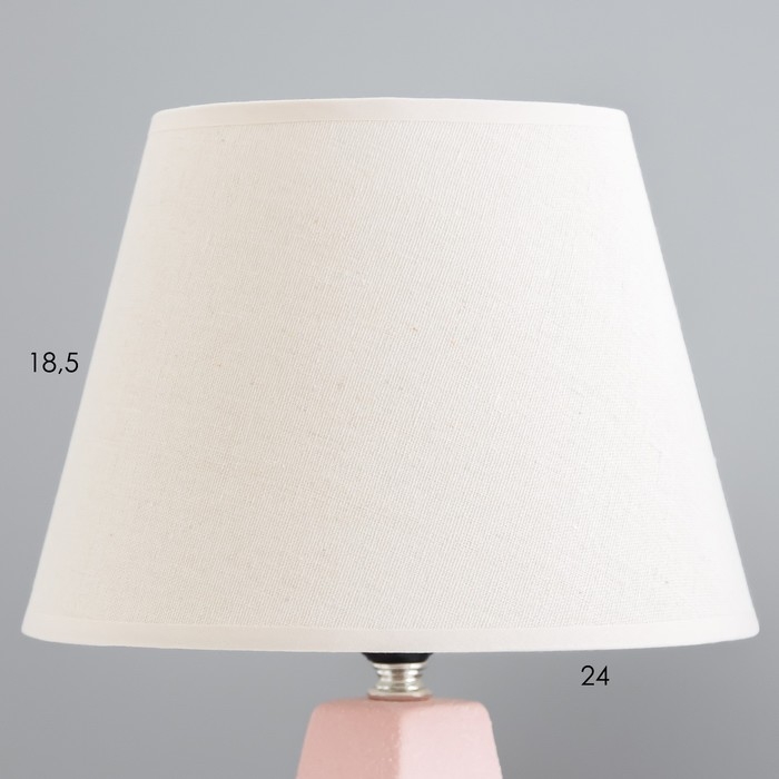 Настольная лампа Настольная лампа "Альберта" Е27 40Вт розовый 25х25х36см RISALUX