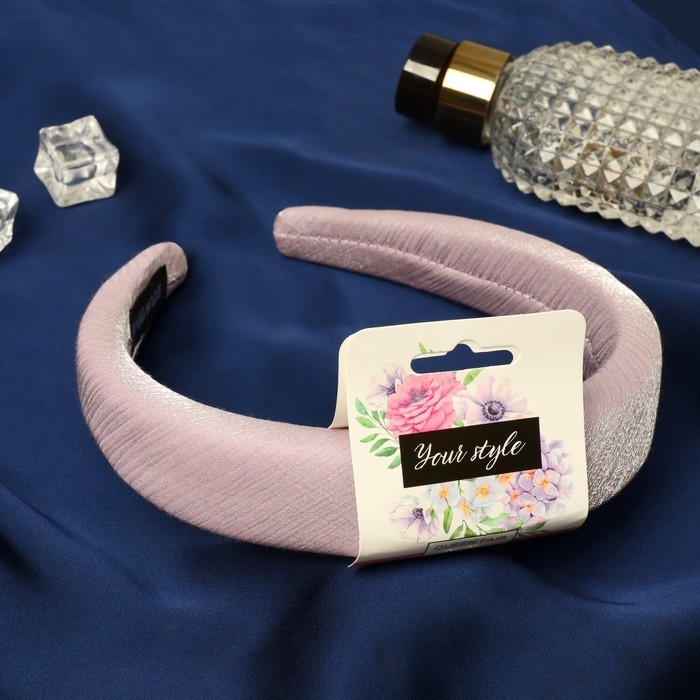 Ободок для волос Ободок для волос "Перелив" 3 см, сиреневый