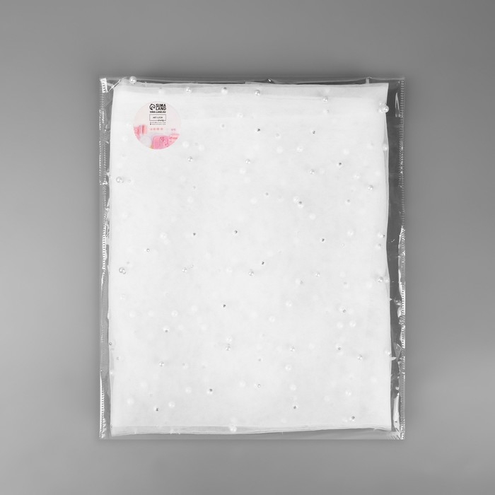 Сетка с бусинами, 150 см, 1 ± 0,2 м, цвет белый Сетка с бусинами, 150 см, 1 ± 0,2 м, цвет белый