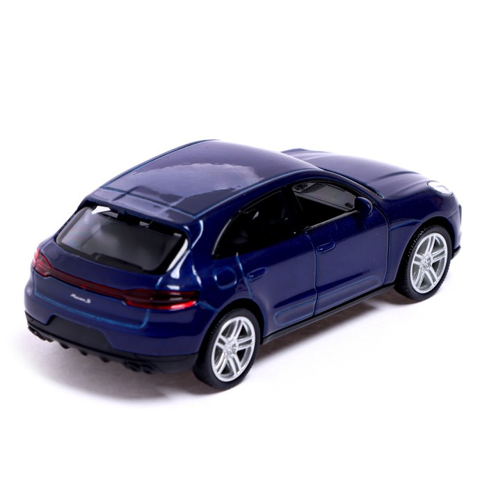 Машина металлическая PORSCHE MACAN S, 1:32, открываются двери, инерция, цвет синий Машина металлическая PORSCHE MACAN S, 1:32, открываются двери, инерция, цвет синий