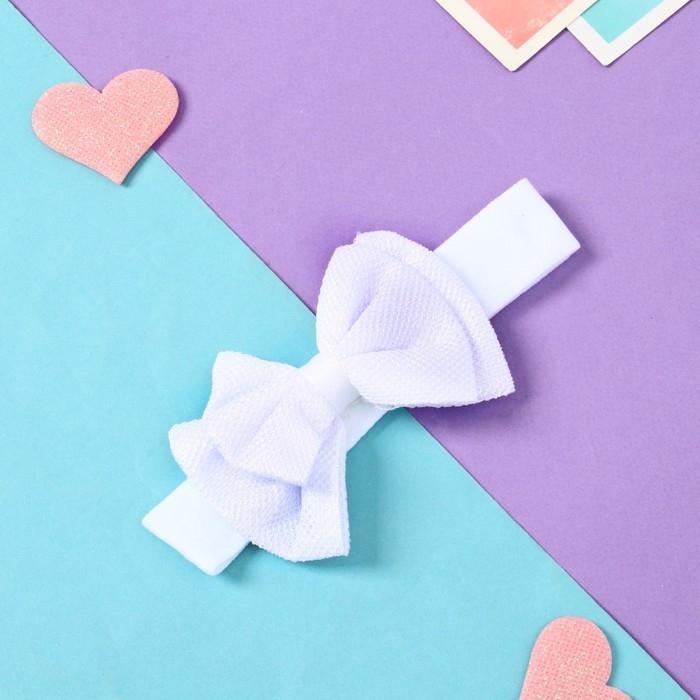 Повязка для волос Повязка для волос "Оливия" классика, 3х16 см, белый