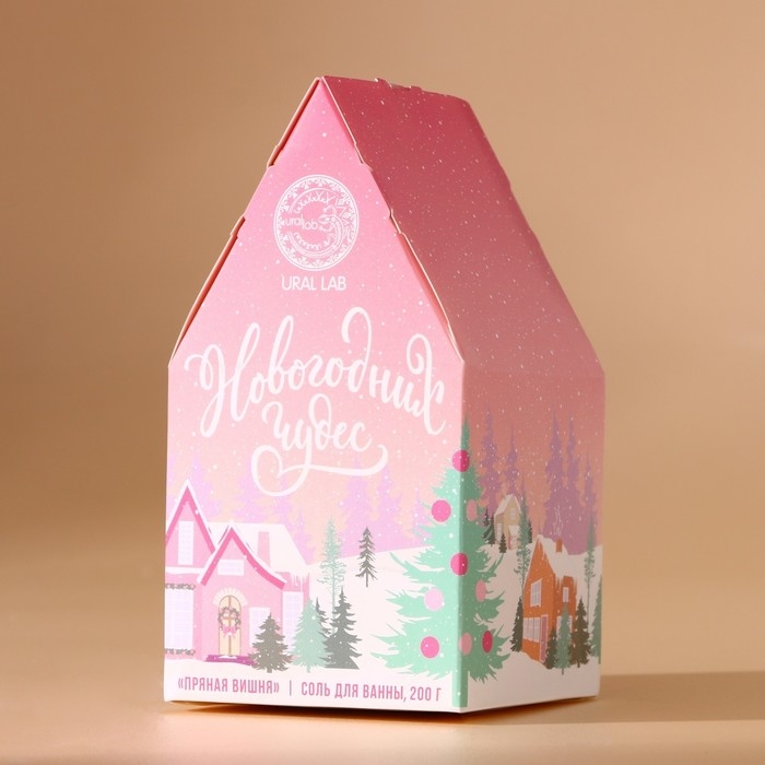 Соль для ванны, 200 г, аромат пряной вишни, Новый Год Соль для ванны, 200 г, аромат пряной вишни, Новый Год