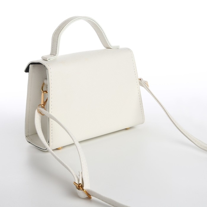 Сумка женская-мессенджер, цвет белый 19*13*7 см Сумка женская-мессенджер, цвет белый 19*13*7 см