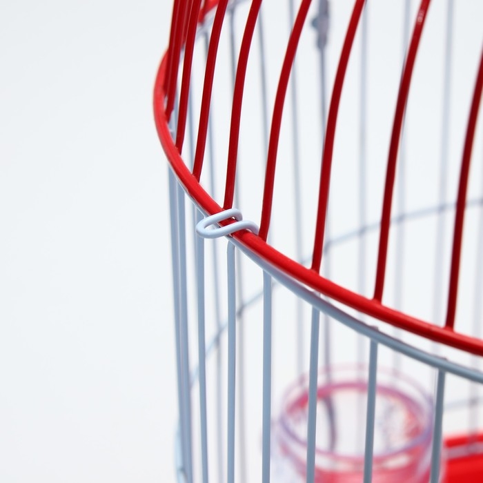 Клетка для птиц круглая укомплектованная Bd-4/2, 23,5 х 33 см, красная Клетка для птиц круглая укомплектованная Bd-4/2, 23,5 х 33 см, красная