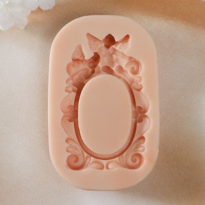 Молд силикон Молд силикон "Овальная рамка" 10,7х7х2 см