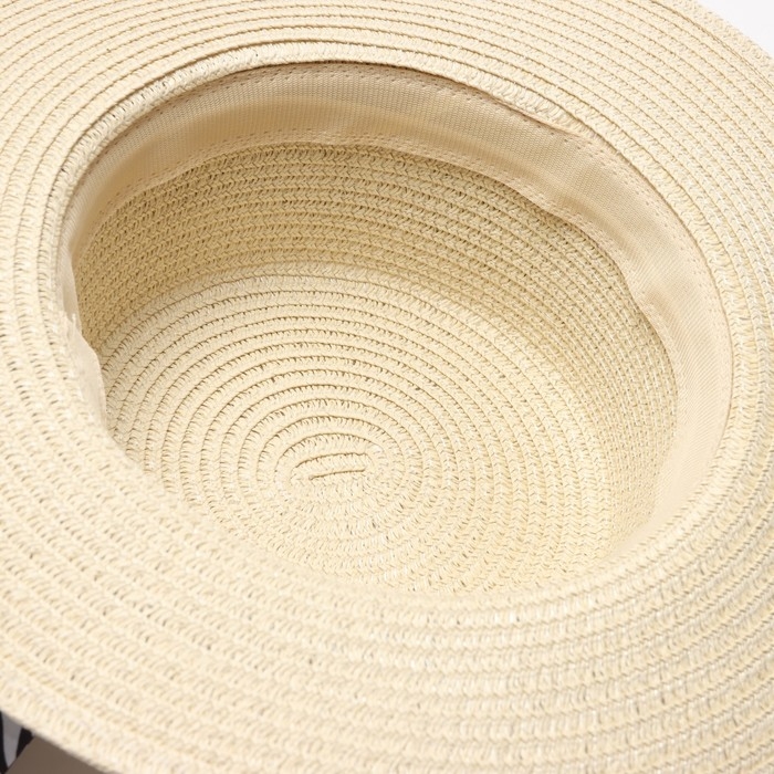 Шляпа женская MINAKU, цв. бежевый, р-р 58 Шляпа женская MINAKU, цв. бежевый, р-р 58