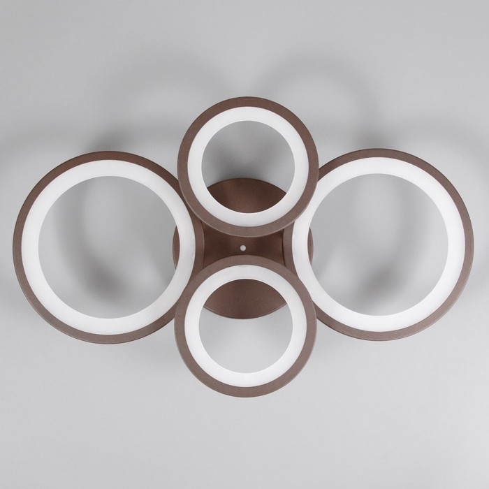 Люстра Люстра "Кольца" LED 80Вт Коричневый 2700-6400к 60х45х14