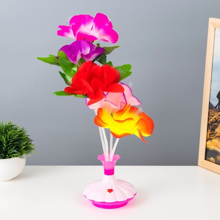 Ночник Ночник "Букет" LED от батареек МИКС H.38 см RISALUX