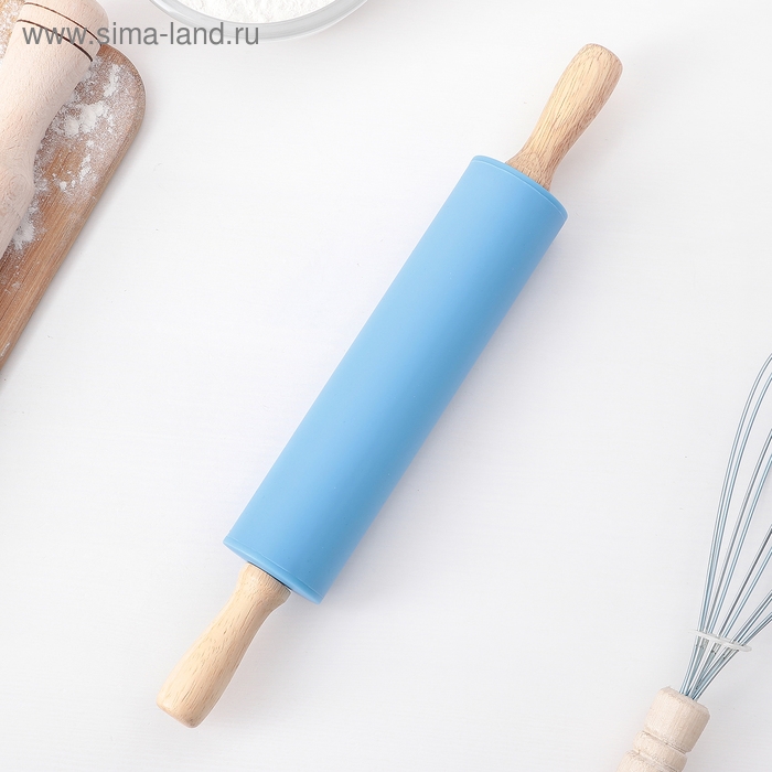 Скалка Доляна «Валенсия», 30×4 см, рабочая часть 17,5 см, цвет МИКС Скалка Доляна «Валенсия», 30×4 см, рабочая часть 17,5 см, цвет МИКС