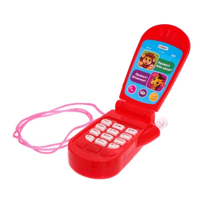 Музыкальный телефон «Приключения», русская озвучка, световые эффекты, работает от батареек, МИКС Музыкальный телефон «Приключения», русская озвучка, световые эффекты, работает от батареек, МИКС