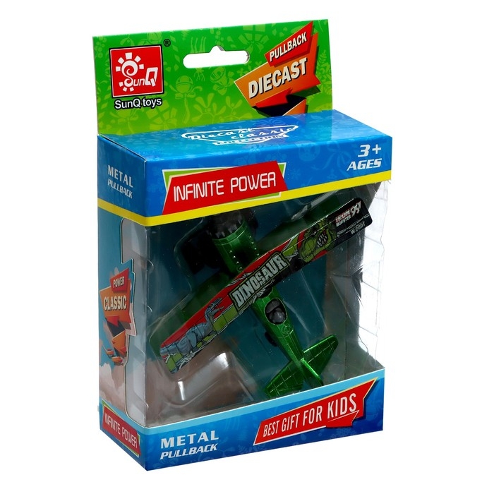 Самолёт металлический «Кукурузник», инерционный, цвет МИКС Самолёт металлический «Кукурузник», инерционный, цвет МИКС