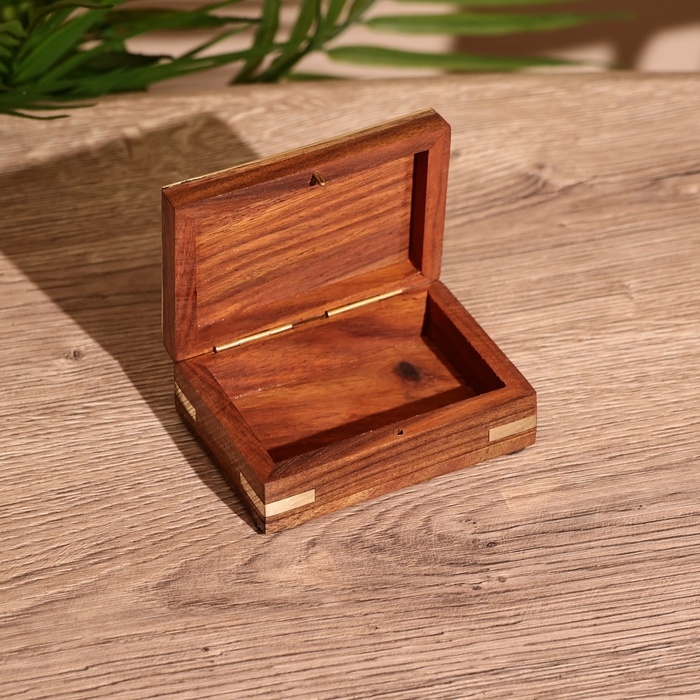 Шкатулка  Шкатулка "День и ночь" 9х6,5х4 см, дерево шишам