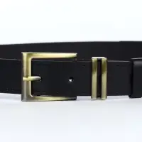 Ремень женский с винтом, 110&times;2.5 см, пряжка металл, золотистая, чёрный