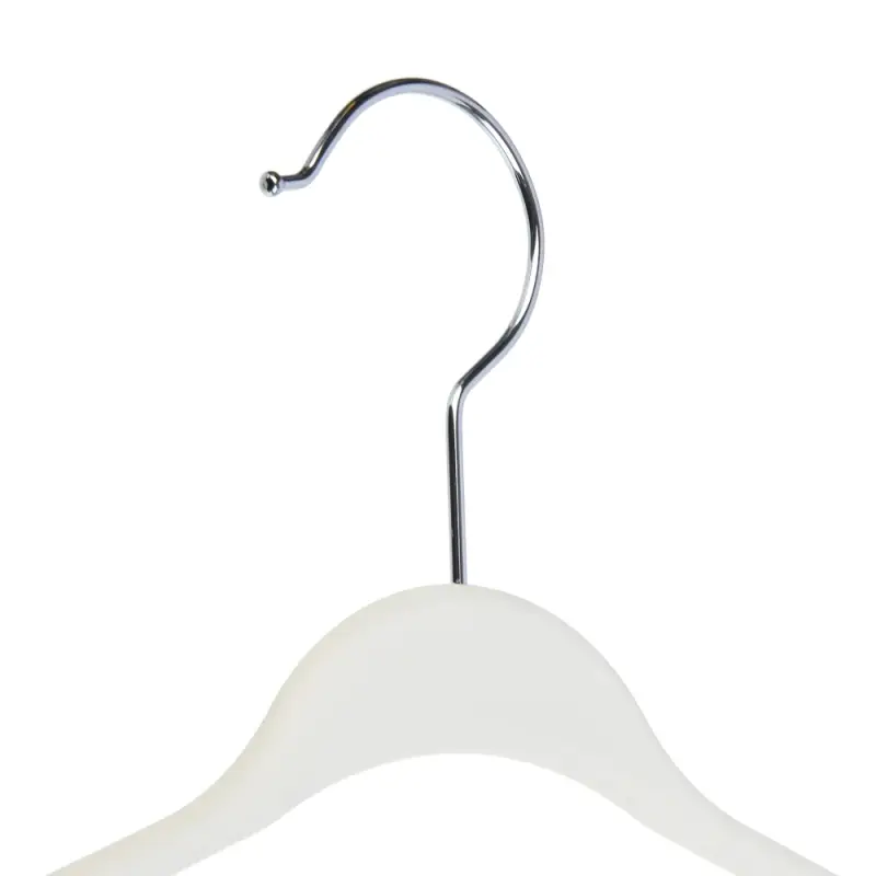 Вешалка для одежды тм VETTA, 43х21,5х3 см, пластик с покрытием софт тач, широкие плечи, цвет белый