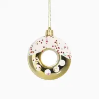 Ёлочные игрушки набор 16 шт. &laquo;Ярмарка волшебства&raquo; 8 см, золото