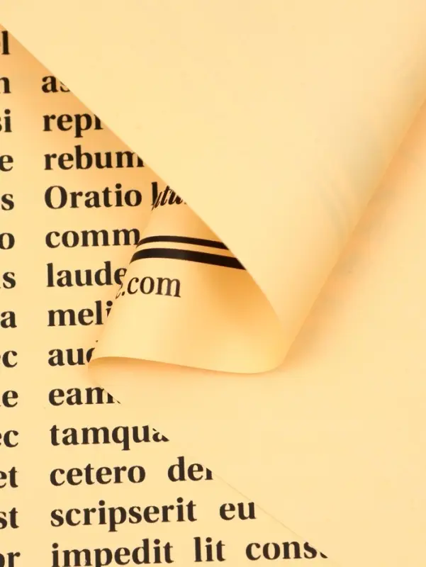 Плёнка флористическая &laquo;Газета любви&raquo;, персиковый, 65 мкм, 50&times;57&plusmn;1 см