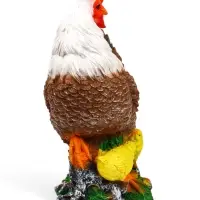 Садовая фигура из полистоуна &laquo;Курица с цыплятами&raquo;, 42&times;17&times;30 см