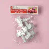 Плунжеры кондитерские Доляна &laquo;Малышок&raquo;, набор 4 шт., пластик, МИКС