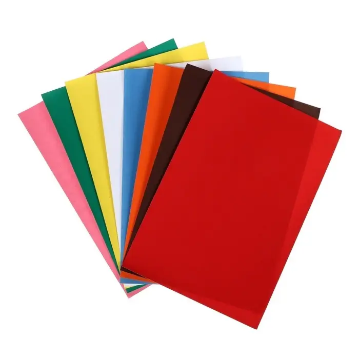 Набор бумаги бархатной А4, 8 листов, 8 цветов, плотность 110 г/м&sup2;