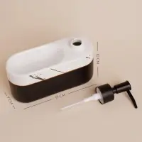 Дозатор для мыла SL Home Lines, с подставкой для губки, 400 мл, белый