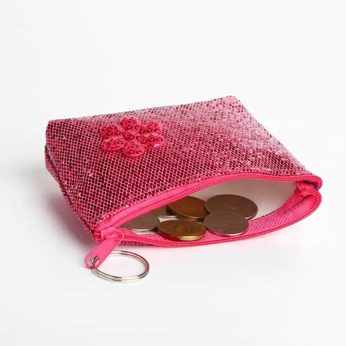 Кошелёк детский &laquo;Блёстки&raquo; Выбражулька, маленький, монетница, МИКС