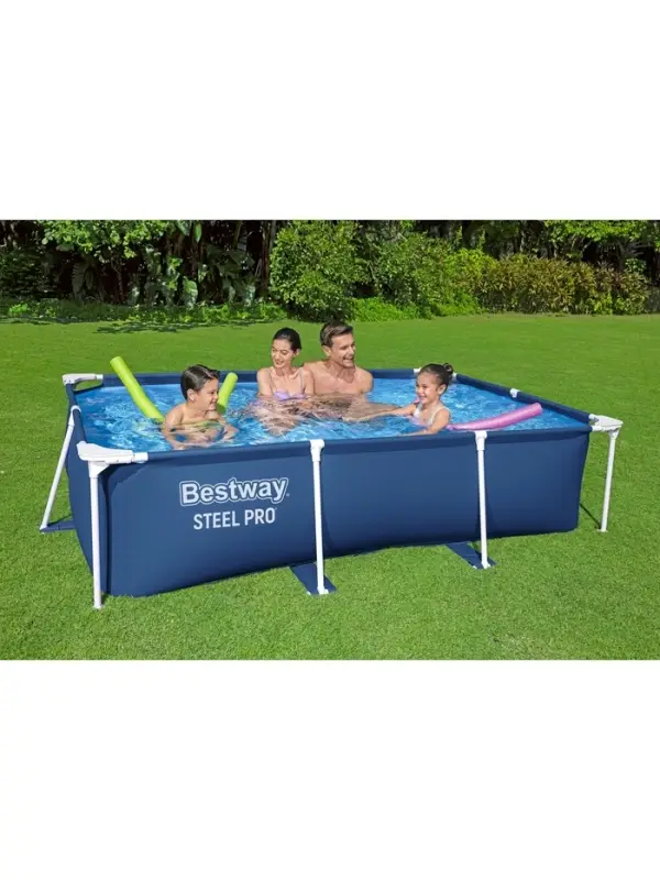 Бассейн каркасный Steel Pro, 259&times;170&times;61 см, прямоугольный, 56403 Bestway