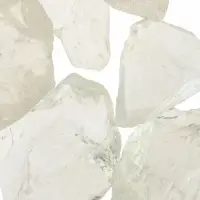 Декоративные камни для аквариума, 3-5 см, 500 г, необработанные, стекло, прозрачные