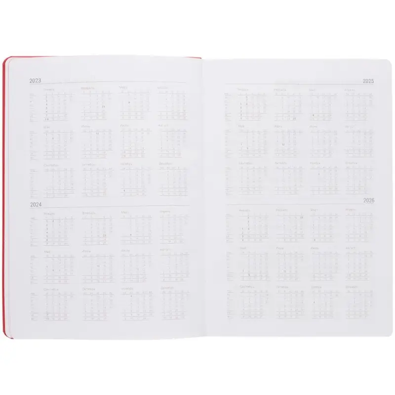 Ежедневник New Factor Metal, красный Ежедневник New Factor Metal, красный