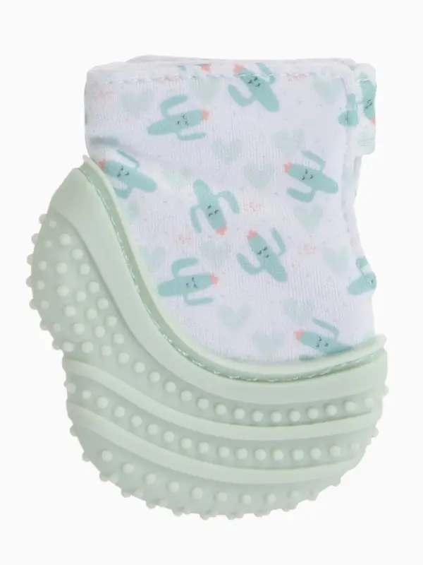 Прорезыватель на ручку для зубов &laquo;Кактусы&raquo;, светло-зеленый