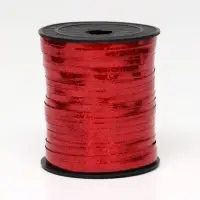 Лента упаковочная, красная, металлизированная, 5 мм &times; 225 м