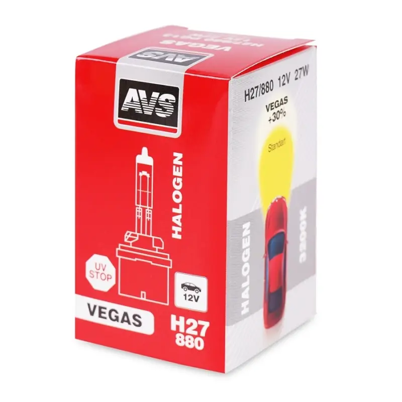 Галогенная лампа AVS Vegas H27/880 12V.27W.1шт.
