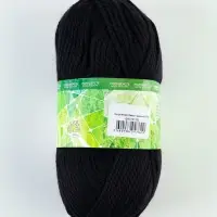 Пряжа &laquo;Бюджетная Макси&raquo; 40% шерсть, акрил 60%. 140 м/150 г (003 черный)