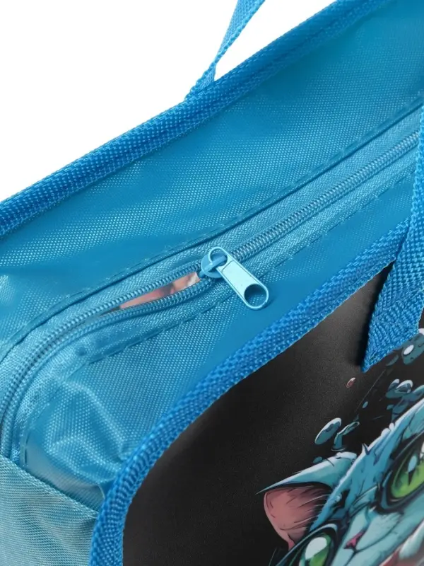 Папка с ручками &laquo;Котики&raquo;, А4, пластиковая, 70 мм, 322&times;256 мм